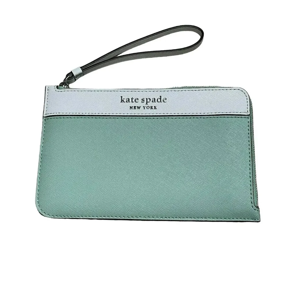 Kate Spade Cameron Medium L Zip Wristlet Bag In SPRING MEADOW MULTI
